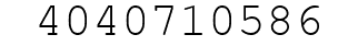 Number 4040710586.