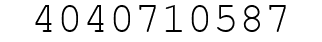 Number 4040710587.