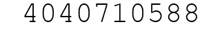 Number 4040710588.