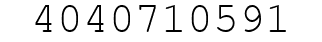 Number 4040710591.