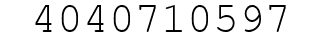 Number 4040710597.
