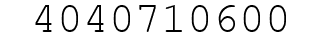 Number 4040710600.