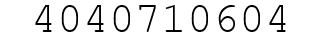 Number 4040710604.