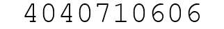 Number 4040710606.