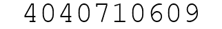Number 4040710609.