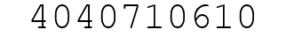 Number 4040710610.