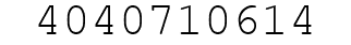 Number 4040710614.
