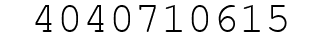 Number 4040710615.