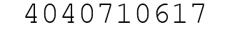 Number 4040710617.