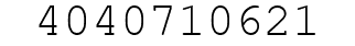 Number 4040710621.