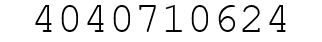 Number 4040710624.