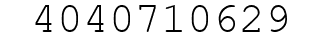 Number 4040710629.