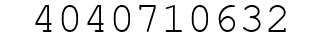 Number 4040710632.
