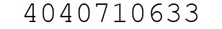 Number 4040710633.