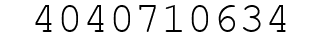 Number 4040710634.
