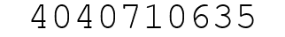 Number 4040710635.