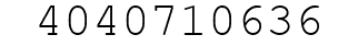 Number 4040710636.