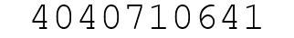 Number 4040710641.