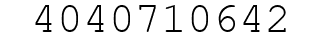 Number 4040710642.