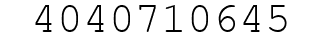 Number 4040710645.