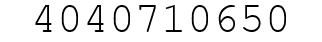 Number 4040710650.