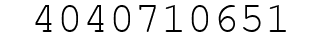 Number 4040710651.