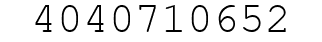 Number 4040710652.