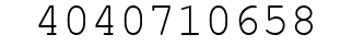 Number 4040710658.