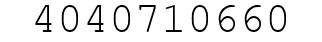 Number 4040710660.