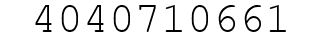 Number 4040710661.