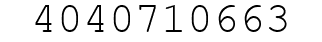 Number 4040710663.