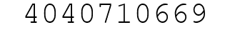 Number 4040710669.