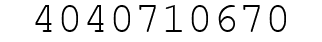 Number 4040710670.