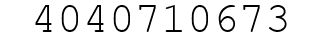 Number 4040710673.