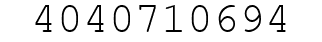 Number 4040710694.