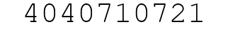 Number 4040710721.