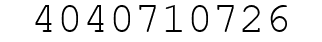 Number 4040710726.