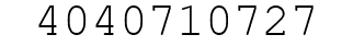 Number 4040710727.