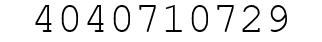 Number 4040710729.