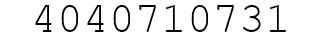 Number 4040710731.