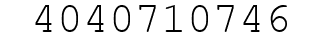 Number 4040710746.