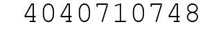 Number 4040710748.