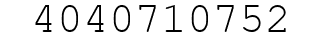Number 4040710752.
