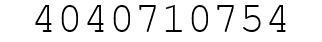Number 4040710754.