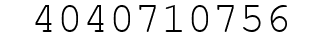 Number 4040710756.