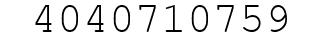 Number 4040710759.