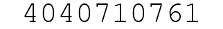 Number 4040710761.