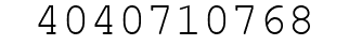 Number 4040710768.