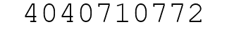 Number 4040710772.