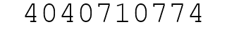 Number 4040710774.
